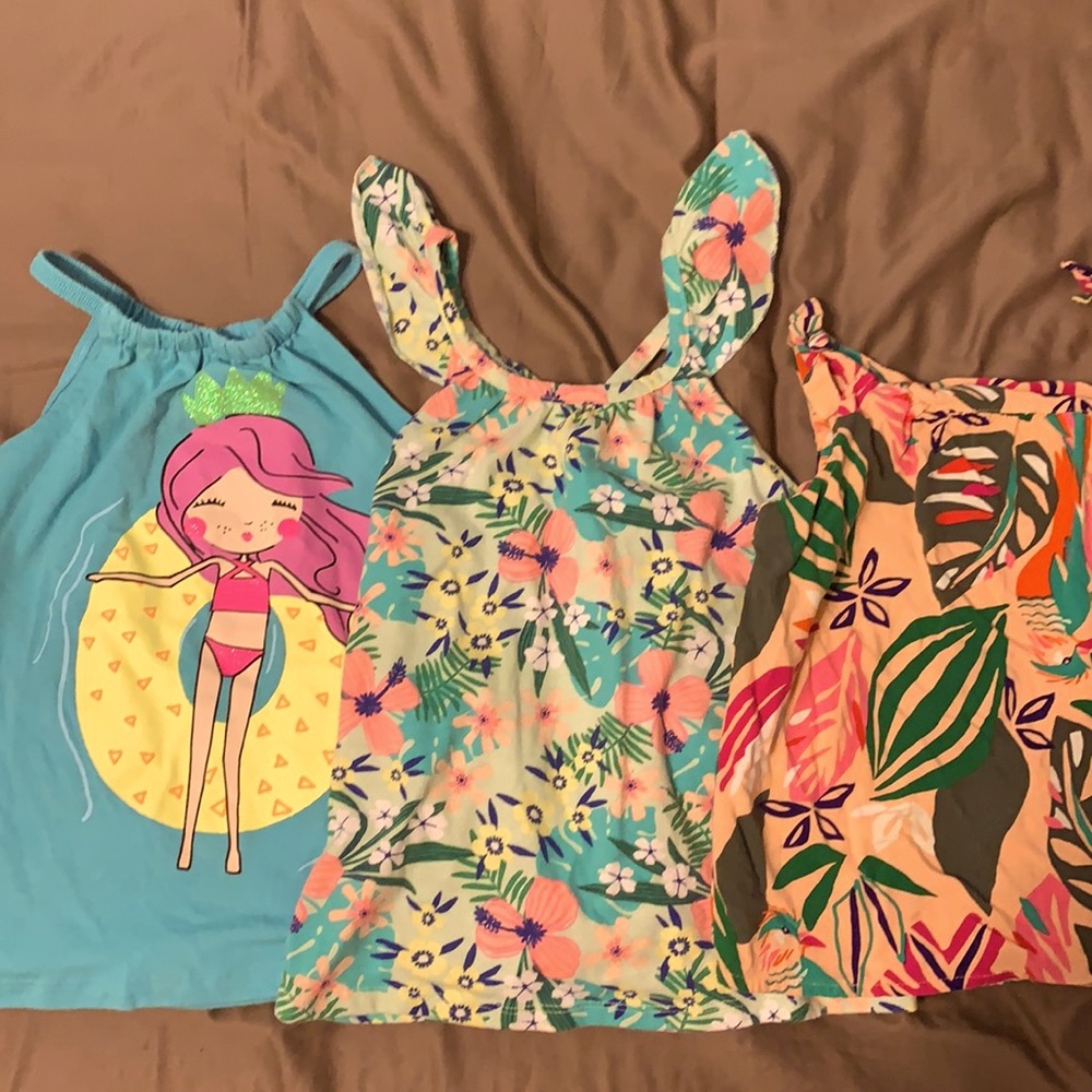 Set of 3 Girls 5T Summer Tops